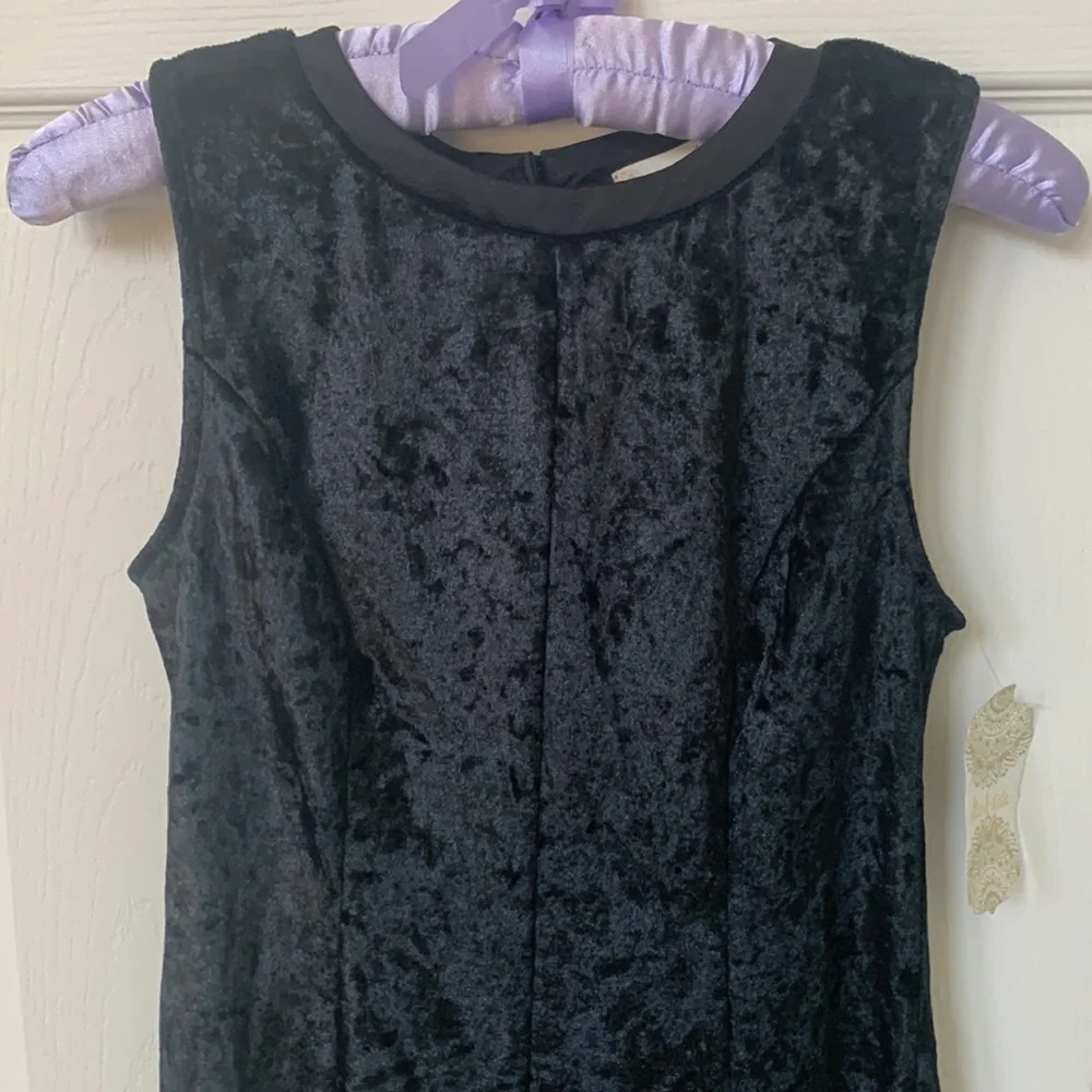 Nwt Altar’d State Sleeveless Flare Velvet Top